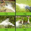 solar powered water blaster sprays to repel animals