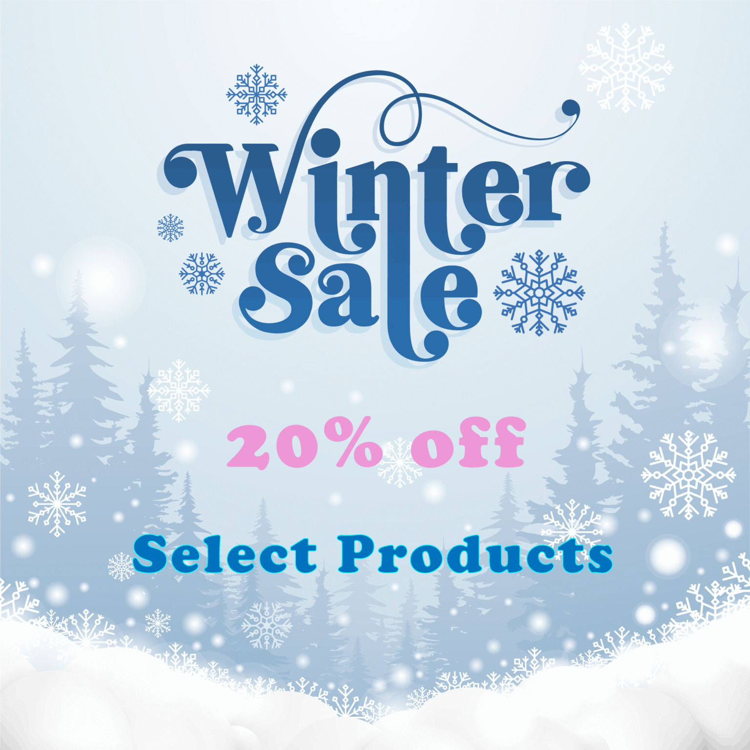 Winter sale ad